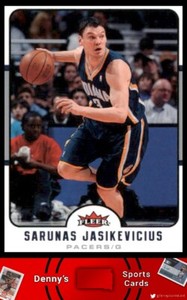 2006 Fleer #72 Sarunas Jasikevicius Indiana Pacers Basketball Card
