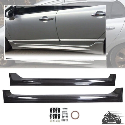 Fits Honda Civic 06-11 07 08 09 10 Sedan ABS Mugen RR Style Side Skirts Pair - Image 1 of 4