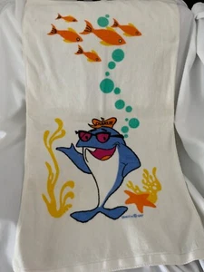 Vintage Charlie The Tuna Beach Towel Starkist Cannon Cotton 41x24" Advertisement - Picture 1 of 6