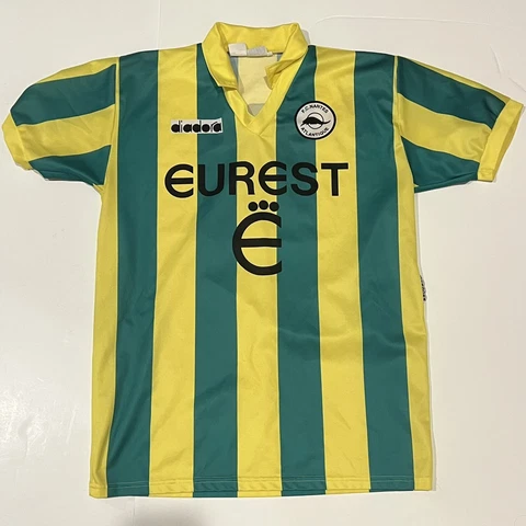 Vintage 1990s FC Nantes Eurest Diadora Football Soccer Jersey Size L Italy Cover