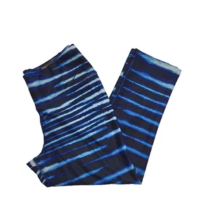 Nike Blue Animal Print Stretch Skinny Leggings UK Women's S 8 W26 L20 Bnwt K746 - Picture 1 of 6