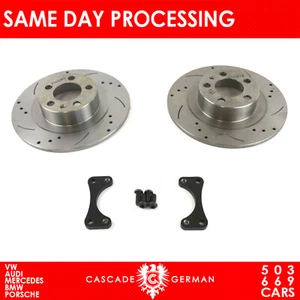 VW Mk4 Rear Brake Upgrade Kit Rotor Disc 280mm Golf Jetta Beetle Drilled Slotted - Picture 1 of 2
