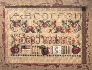 SEPTEMBER - A Year in Stitches Chart ONLY by Shepherd's Bush Printworks - Picture 1 of 2