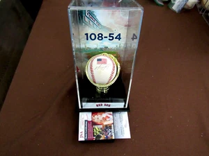 DAVID ORTIZ MILLAR MUELLER 04 WSC RED SOX SIGNED AUTO 2001 WS BASEBALL JSA CASE - Picture 1 of 8
