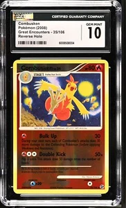 CGC 10 GEM MINT Combusken Great Encounters 35/106 Reverse Holo Pokemon Card psa - Picture 1 of 2
