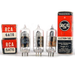 ONE 6AT6/EBC90/CV452 RCA NOS Röhre Lampe TSF Ventilventil - Bild 1 von 1