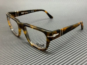 PERSOL PO3348V 1210 Brown Havana Unisex 55 mm Eyeglasses - Picture 1 of 4