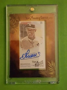 2019 Topps Allen & Ginter - Mini Baseball Autographs #MA-LS Luis Severino (AU) - Picture 1 of 2