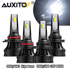 4x 9006 9005 Hi Low Beam LED Headlight B1 For Honda Accord 90-2012 Civic 04-2015