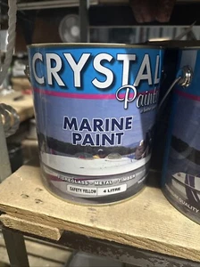 MARINE ENAMEL PAINT SAFETY YELLOW 4LT - Picture 1 of 1