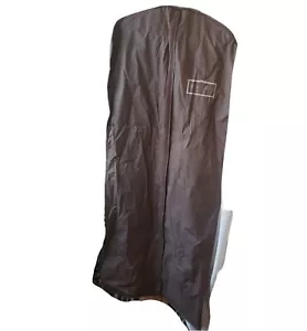 VTG Henri Bendel Brown Garment Bag Suiter Travel Storage Bag plastic zippered - Picture 1 of 3