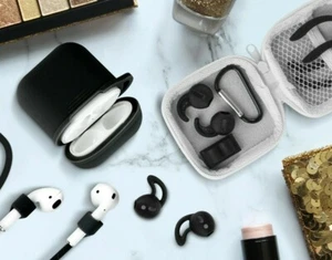 Aduro 8 Piece Apple Airpods Earbuds Case with Zipper Travel Silicone Accessory - Bild 1 von 26