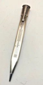 HERMOSO LÁPIZ MECÁNICO PLATEADO ART DECO FRANCÉS JIF (Waterman) de colección c1935 g - Imagen 1 de 9