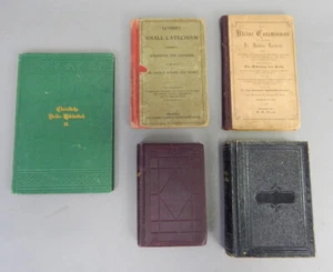 1800s Victorian German Language Lutheran Bible Hymn Prayer Catechism Book Lot - Picture 1 of 12