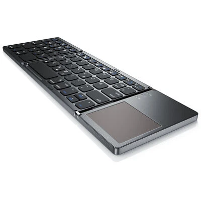 Aplic faltbare Mini Bluetooth Tastatur mit Touchpad Keyboard faltbar Super Slim - Bild 1 von 4