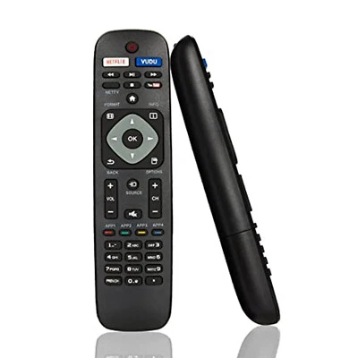TV Remote Control NH500UP For ALL PHILIPS LCD LED Smart TV Netflix Vudu Youtube - Image 1 of 4