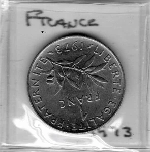 France: 1 Franc 1973 - Picture 1 of 2