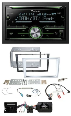 Pioneer Bluetooth Lenkrad DAB 2DIN USB CD Autoradio für Opel Zafira Astra H Cors - Bild 1 von 4