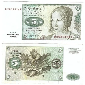 Germany - 5 Mark 1980 VF P. 30b(1) Lemberg-Zp - Picture 1 of 1