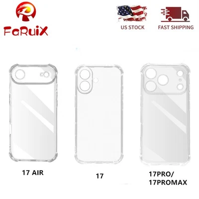 FARUIX For iPhone 17 AIR PRO MAX Case Military-Grade Drop Protection Slim Clear iPhone