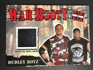 2001 Fleer WWE WWF Raw Is War War Booty Ring Skirt Relic Card Dudley Boyz - Picture 1 of 2