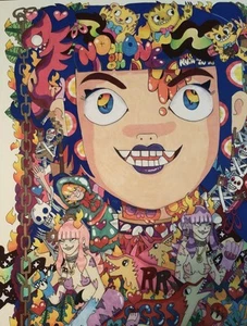 MSYiii Huge 15x20 Original Drawing Abstract Pop Graffiti Street Unique Art - Picture 1 of 6
