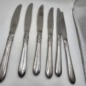Oneida Simba Coltelli Burro da Pranzo Acciaio Inox 18/0 Set di Sei Posate - Foto 1 di 5