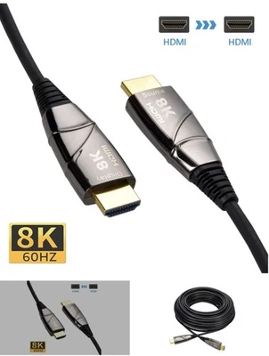 45Ft eARC Fiber Optic HDMI Cable 8K/60Hz 48Gbps (anti-static bags) - Image 1 of 4