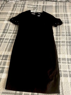 LIZ CLAIBORNE,dresses for women, 100%linen Black like new. - Image 1 of 4