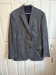 Hombre Azul Marino Cuadros Cuadros JACK VICTOR Blazer Chaqueta Traje Deportivo Abrigo Suave 46 L - Imagen 1 de 5
