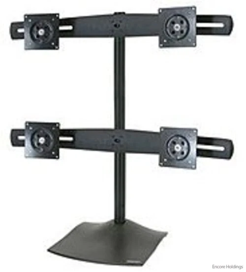 Ergotron DS100 Series Quad-Monitor Desk Stand - Steel - Black 33-324-200 - Image 1 of 1