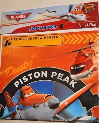 DISNEY самолеты кино 8 LOOT сумки вечеринки расходные материалы новый нераспакованный - Изображение 1 из 3