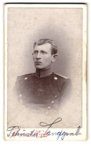 Photo Bruyère & Kroth, Dieuze i. Lothr., Portrait de eines jungen des soldats e - Picture 1 of 2