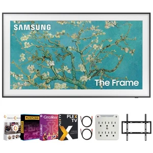 Samsung 32" The Frame QLED HDR 4K Smart TV with Movies Streaming Pack (2023) - Picture 1 of 12