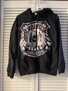 Sudadera con Capucha Pullover Vintage Estilos Furiosos Banda Mercancía Pequeña Metal Hardcore - Imagen 1 de 3