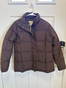 L.L.Bean donna piccolo marrone piumino d'oca puffer giacca cappotto invernale caldo - Foto 1 di 7