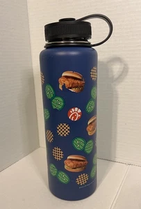 Chick-Fil-A Chickfila Sandwich Pickle Waffle Fry Water Bottle H2GO Steel 40oz - Picture 1 of 8