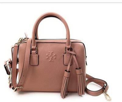 Bolso Bandolera Tory Burch Thea Mini Rosa Luna Cuero Guijarro Telaraña Foto 1 de 4