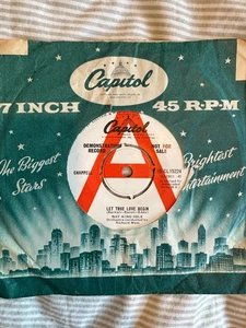 Nat King Cole - Let True Love Begin 45 Vinyl (Advanced/promo Copy) - Picture 1 of 4