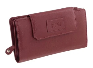 Storm Embassy Ladies Large Red Leather Purse - Picture 1 of 5