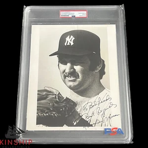 Thurman Munson signed 8x10 Photo PSA DNA Slab JSA Auto 10 Yankees HOF Auto C3543 - Picture 1 of 13