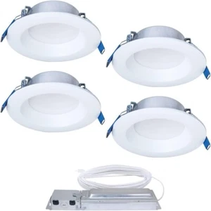 Halo 4 inch Quicklink Canless LED Recessed Downlight Selectable CCT (4 Pack) - Picture 1 of 1