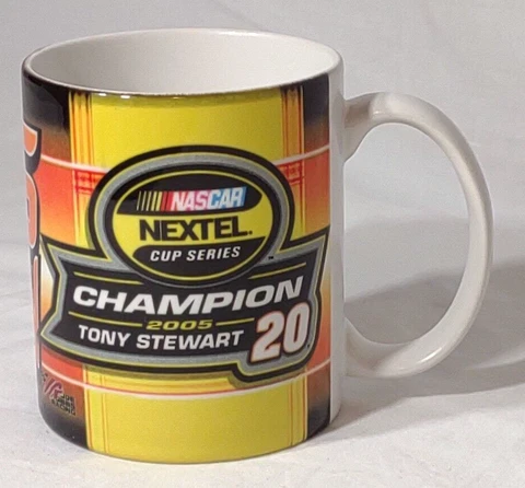 Tony Stewart Nascar Nextel Mug Cup 2005 Champion #20 RARE HTF Cover