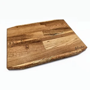 Wooden Cutting Chopping & Serving Board - Solid Oak & Spalted Ash - Arboretum UK - Picture 1 of 9
