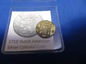 1719 Silber frühe amerikanische Kolonialmünze vor US-Münzen geprägt KOSTENLOSER VERSAND - Bild 1 von 4