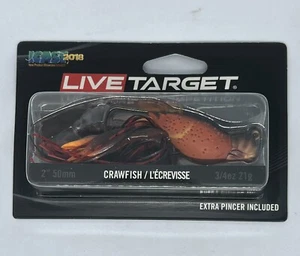 LiveTarget Hollow Body Crawfish Red  2"in  3/4 oz - Picture 1 of 5