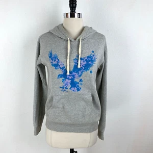 American Eagle Outfitters Gray Pullover Hooded Sweatshirt Kangaroo Pocket Small - Picture 1 of 10