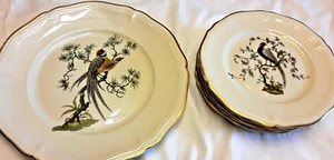 7 PIECE VTG. ROSENTHAL CHIPPENDALE DINNER PLATE & 6 BREAD/BUTTER PLATES GERMANY - Picture 1 of 12