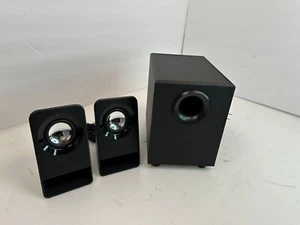 Logitech Multimedia 2.1 Speakers 14W PC Mobile Devices Model S-00143 - Picture 1 of 8