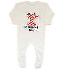 My 1st St George's Day Baby Grow Sleepsuit Boys Girls Gift